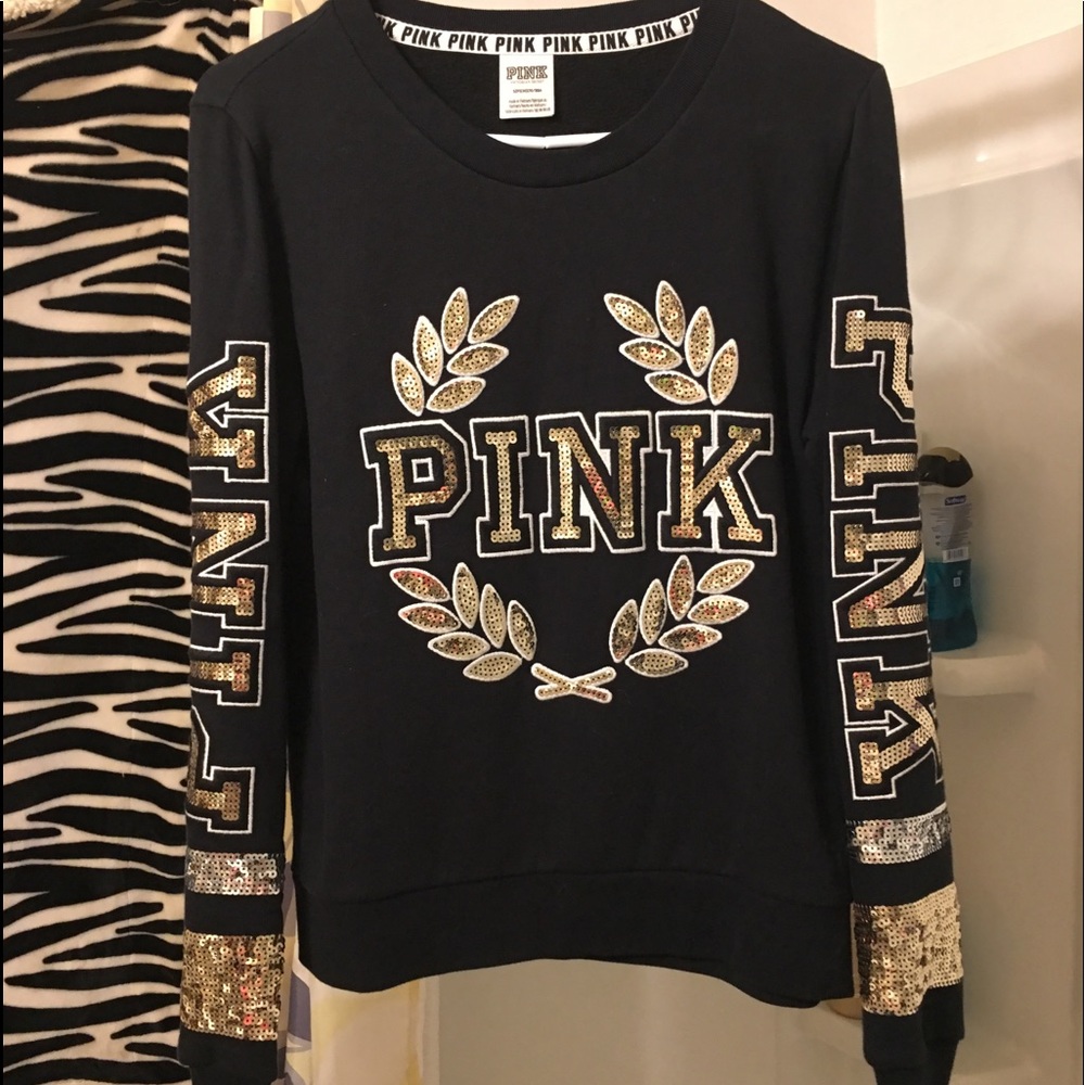 NWOT Pink bling crew rare